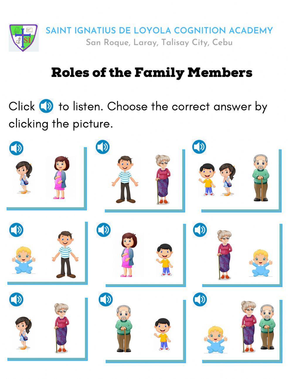 Roles of the Family Members