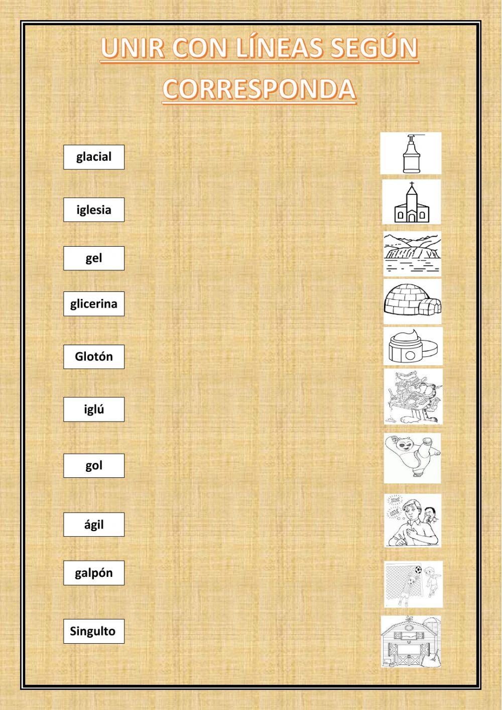 Sílaba compuesta gl y g-l