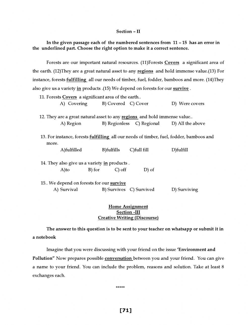 9 class level 1 worksheet 18