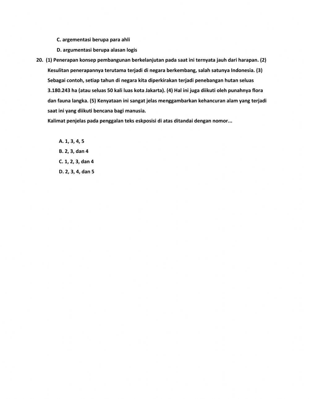 Ulangan umum teks eksposisi