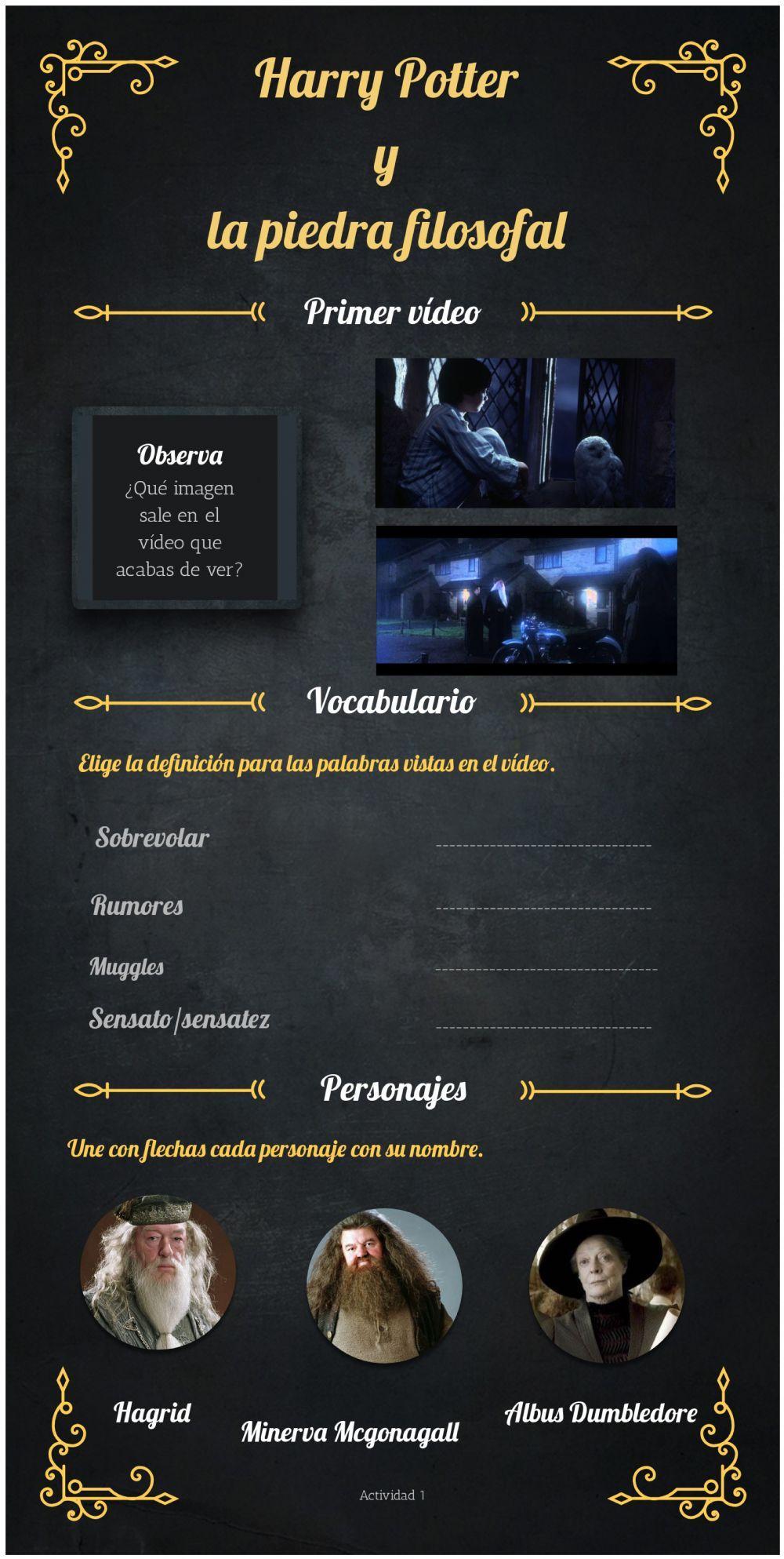 Vídeo 1 Harry Potter