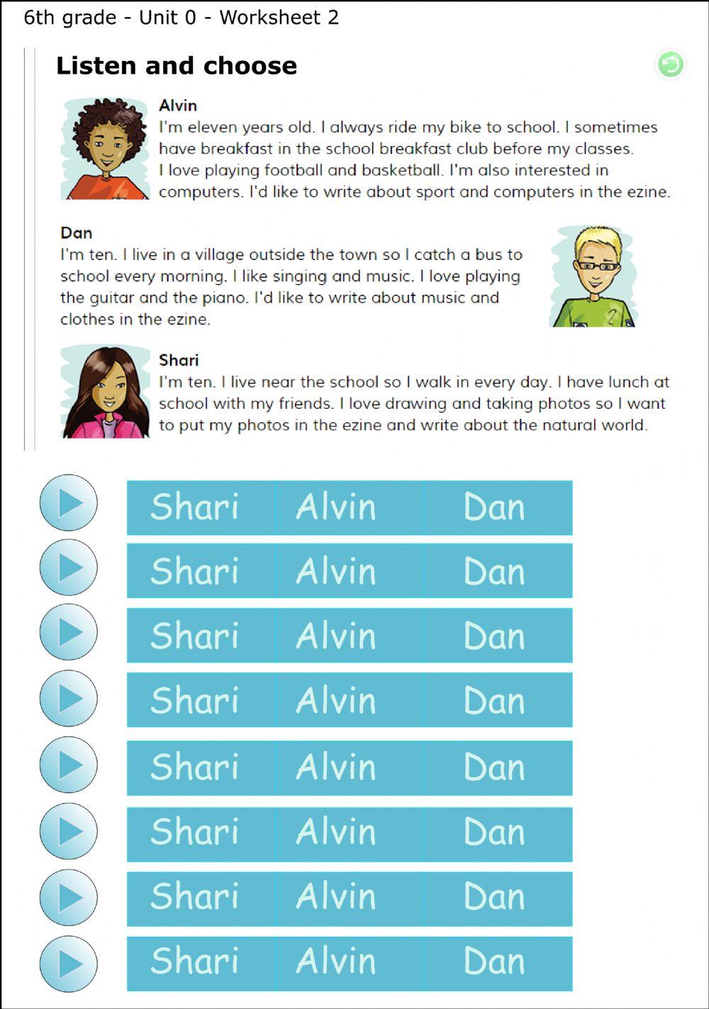 6th grade-worksheet 2