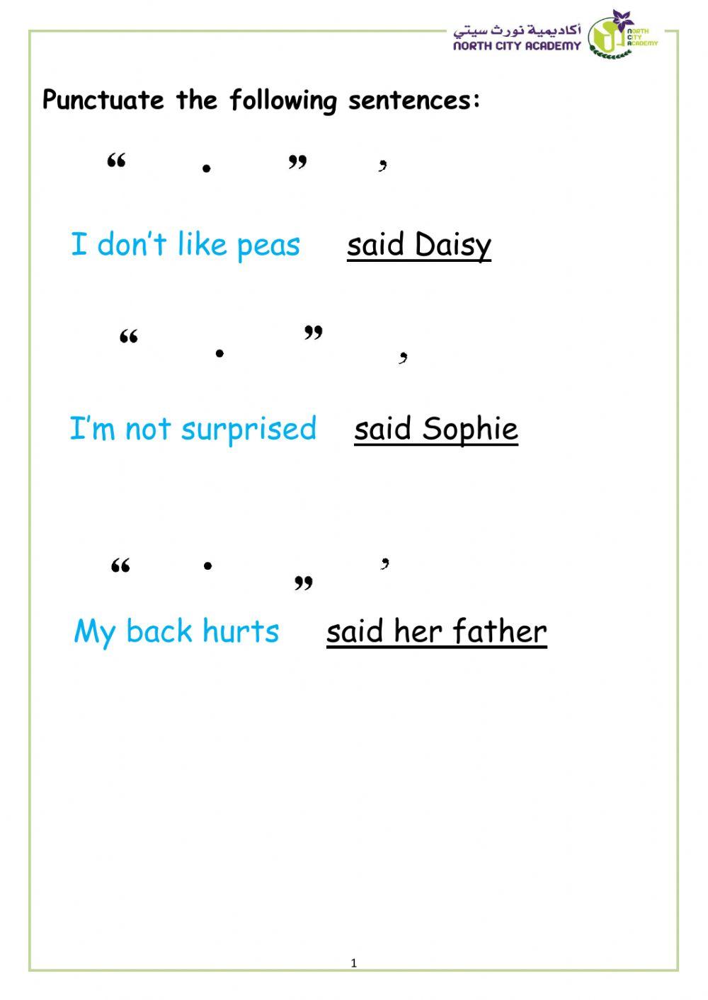 Speech marks