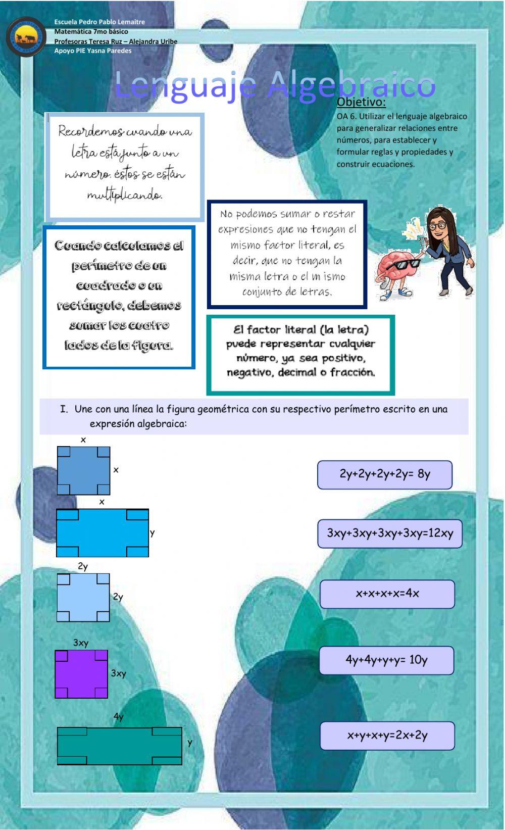 Algebra 7° unidad 2 guía2