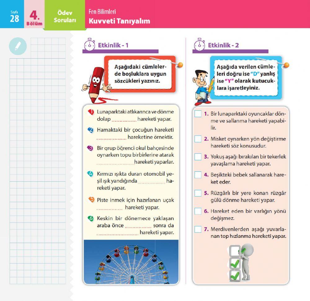 Hareket ve hareket çeşi̇tleri̇