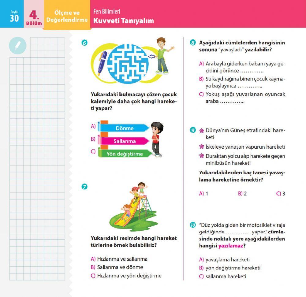 Hareket ve hareket çeşi̇tleri̇