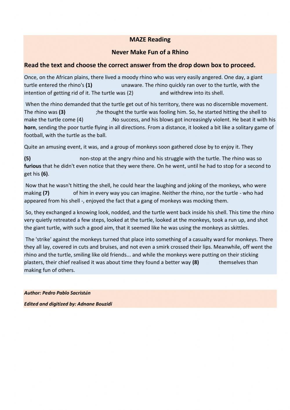 Never Make Fun of a Rhino