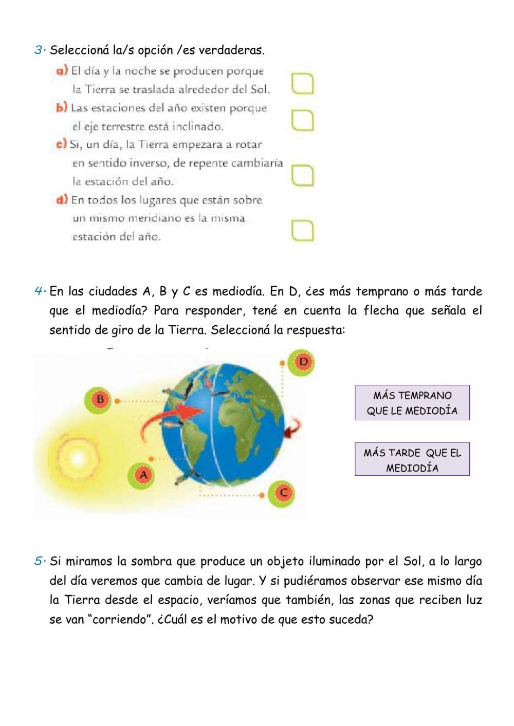 La Tierra, el Sol y la Luna