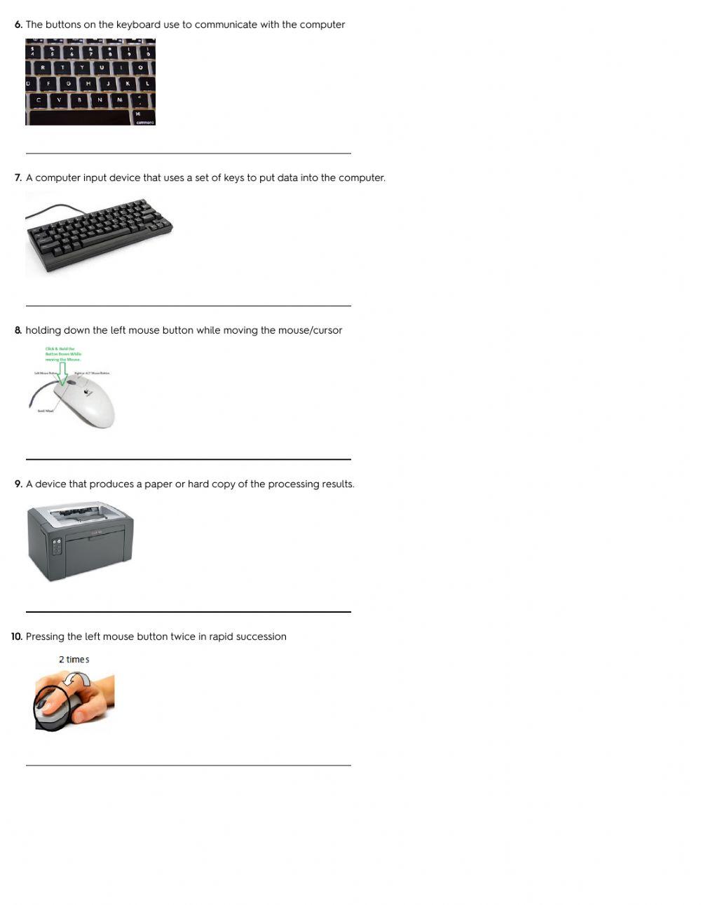 Basic computer vocab