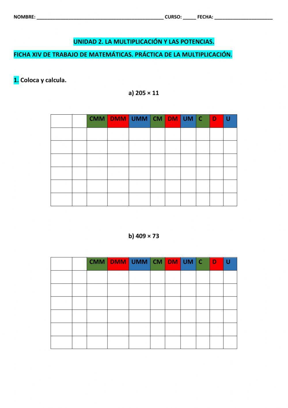 Ficha 14 t-2 mat 5º epo