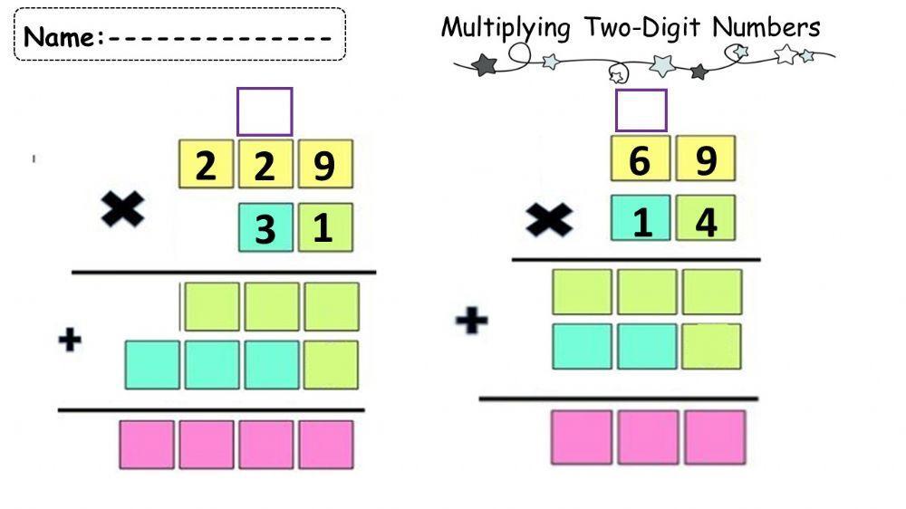 Multiply by 2digit Numbers