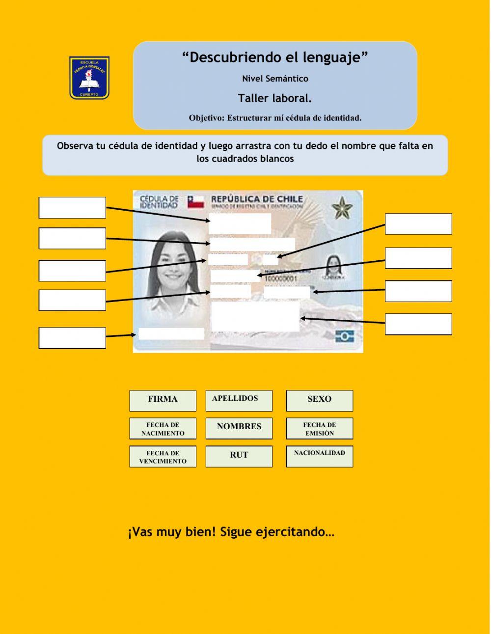 Conociendo mi cédula de identidad