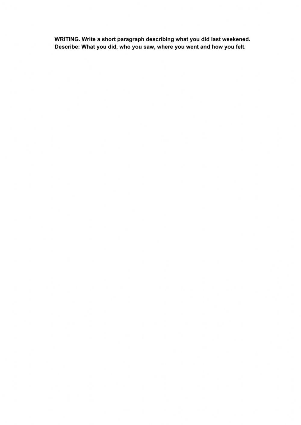 Simple Past and Natural disasters