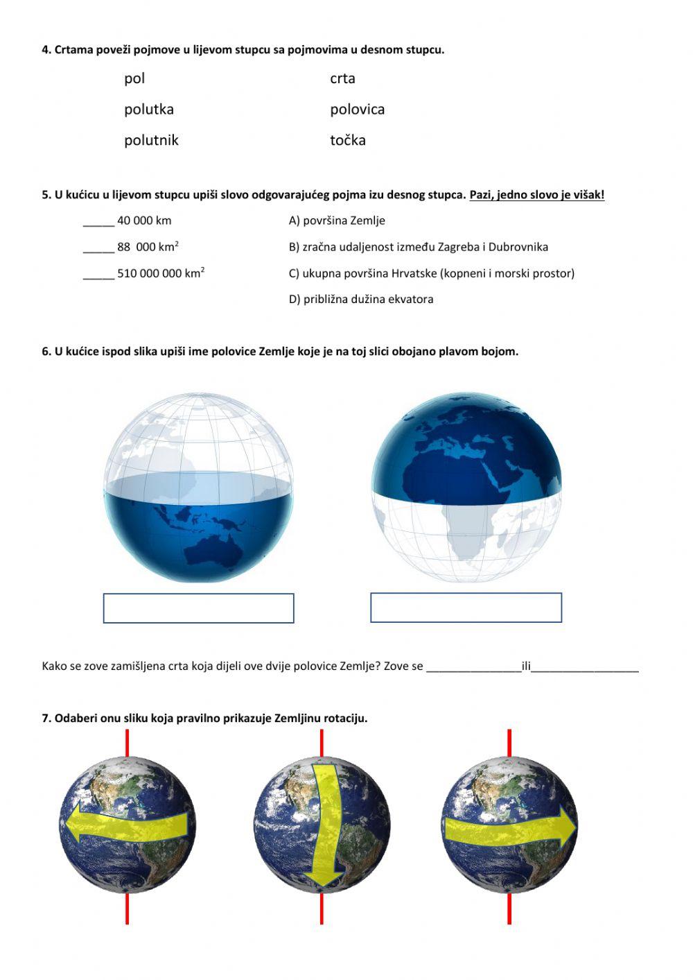 Oblik, veličina i rotacija zemlje