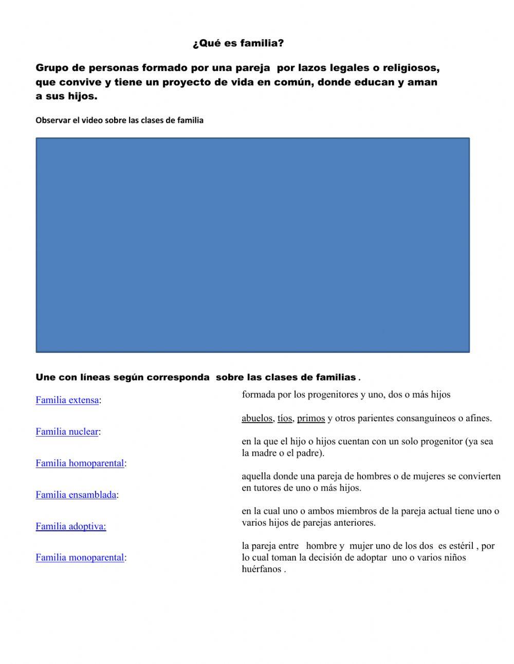 Tipos de familias creado por Carlos Portilla