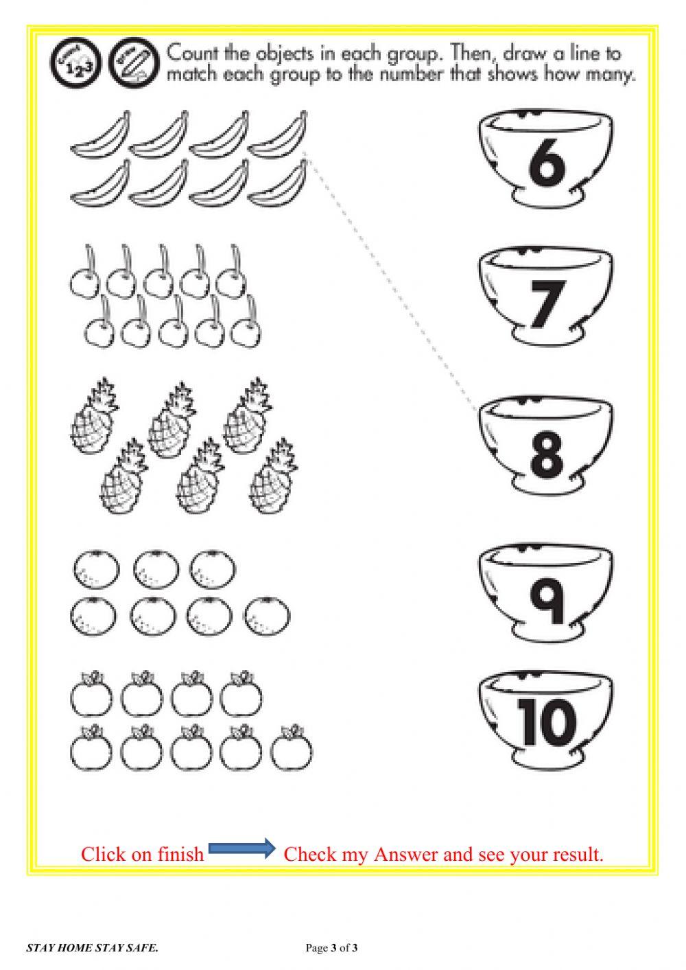 Nursery Number 1 to 16