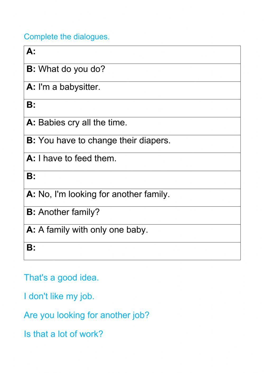 Jobs dialogues