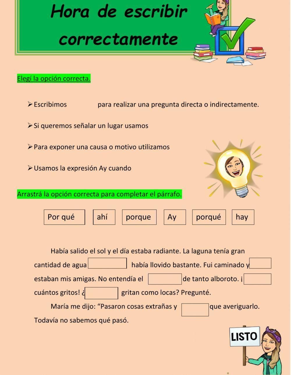 Ortografía. Palabras de uso cottidiano