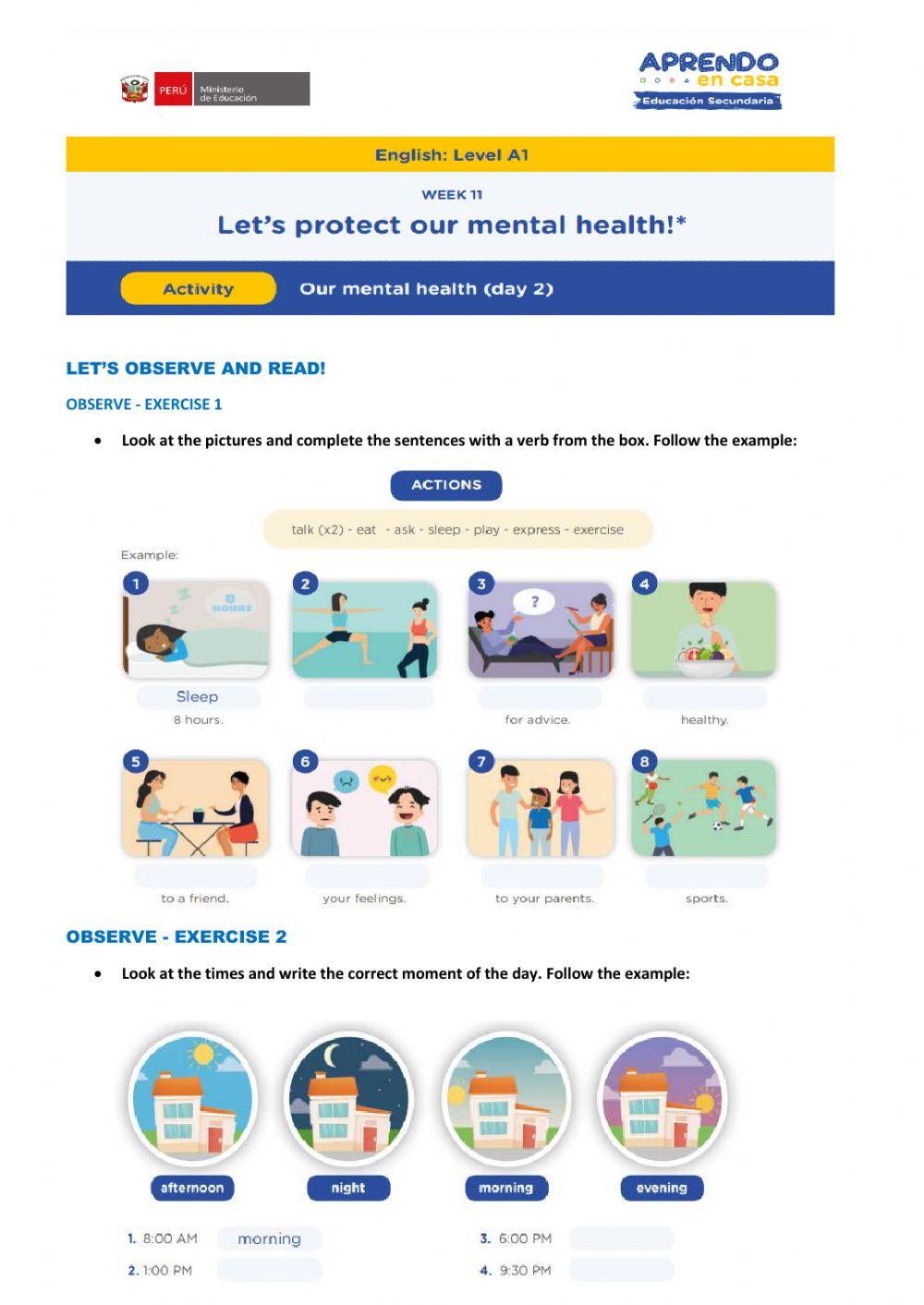 Let's protect our mental health