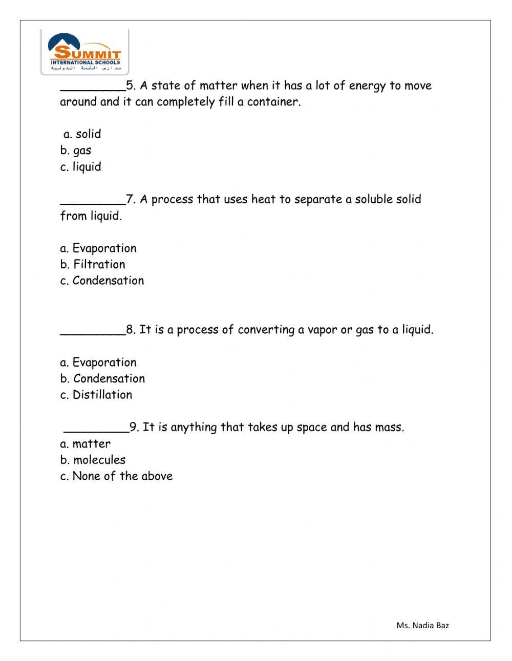 Mixtures & Solutions