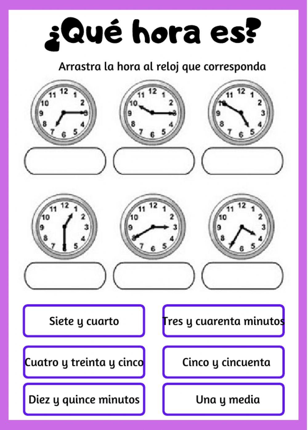 ¿Qué hora es?