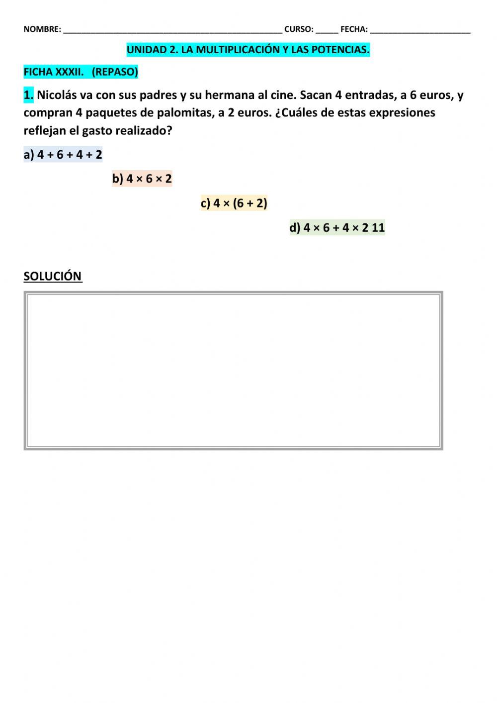 Ficha 32 t-2 mat 5º epo