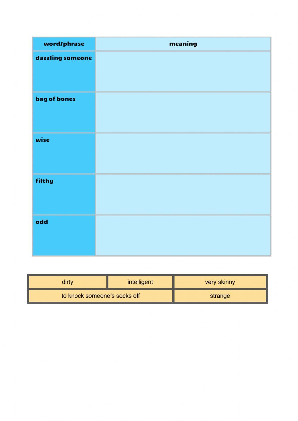 Vocabulary workbook p2 Part B