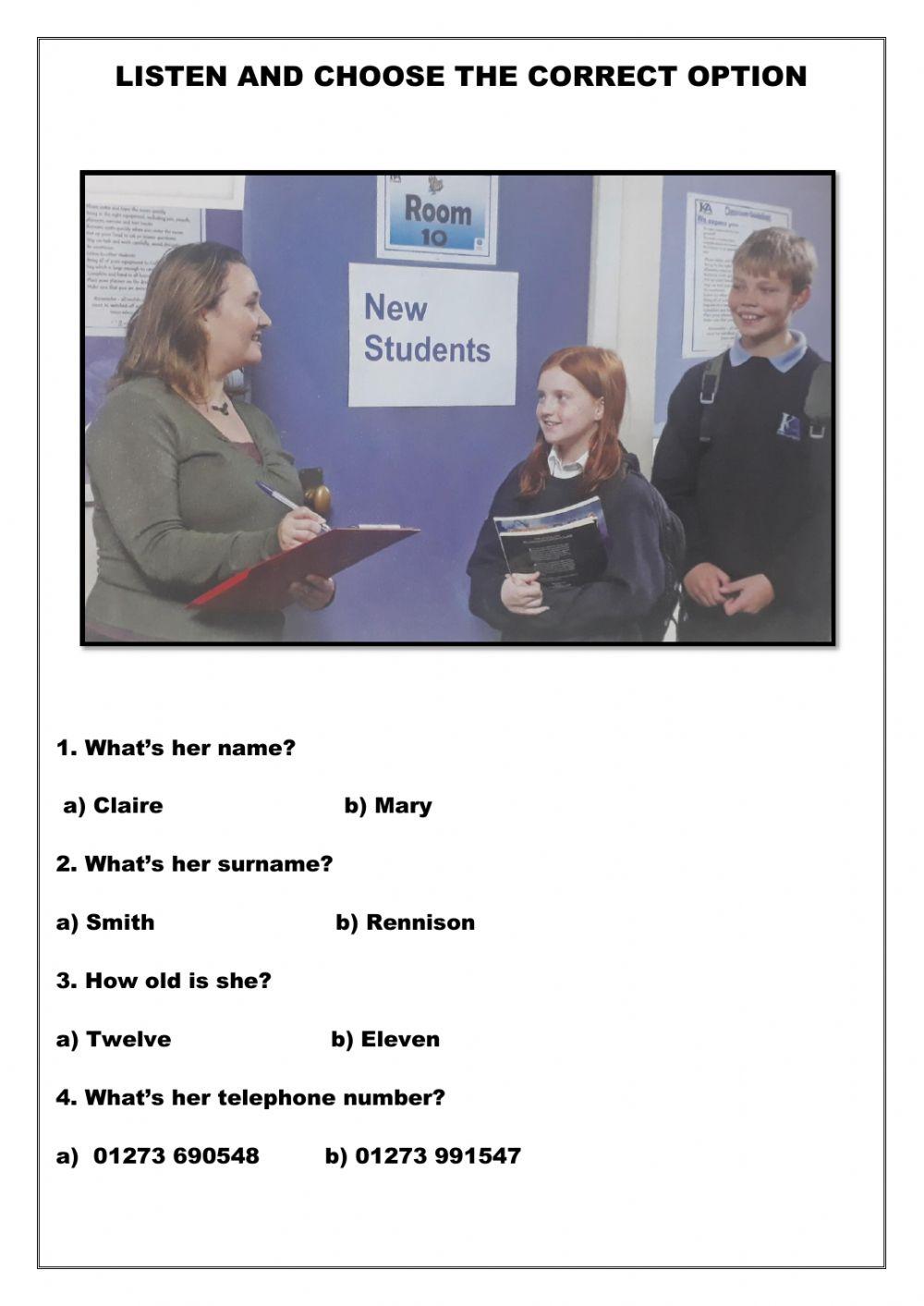 Listen and Choo… | Free Interactive Worksheets | 387116