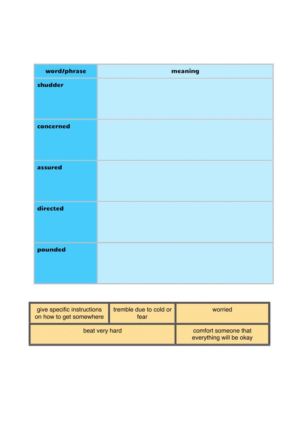 Vocabulary workbook p2 Part J