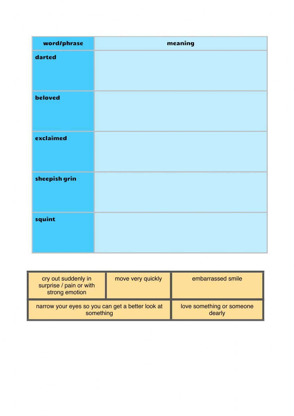 Vocabulary workbook p2 Part J