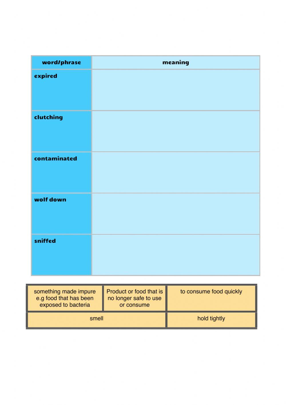 Vocabulary workbook p2 Part J