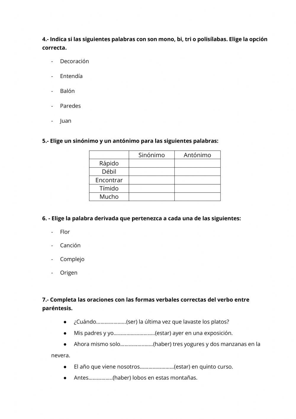 Evaluación inicial lengua 5ºe,p. -sjc