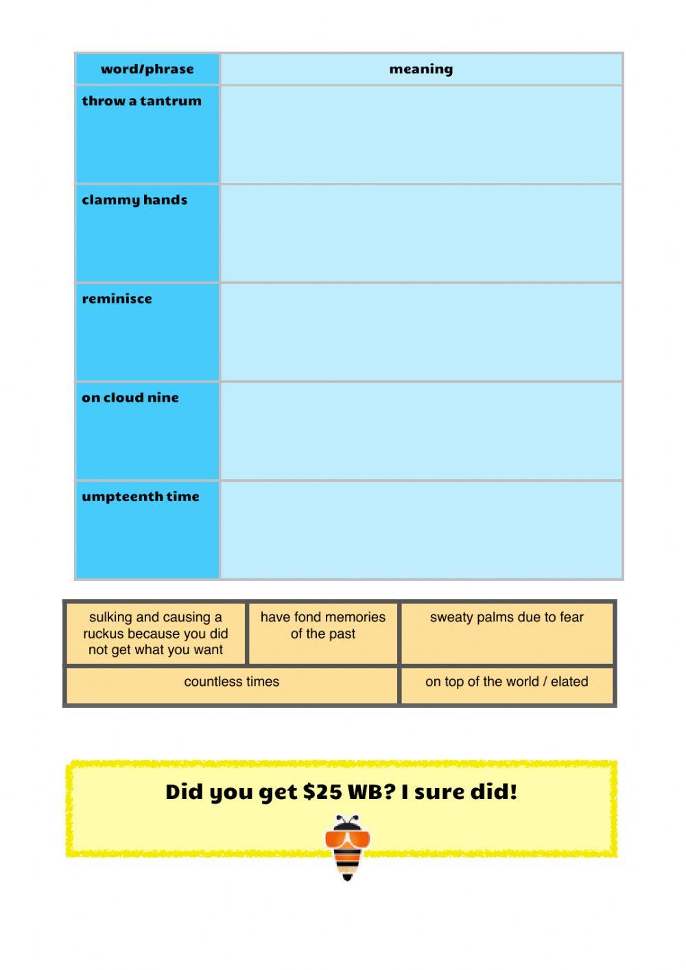 Vocabulary workbook p2 Part K