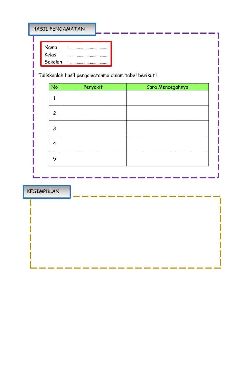 LKPD kelas 5 Tema 4 Subtema 3 Pembelajaran 1
