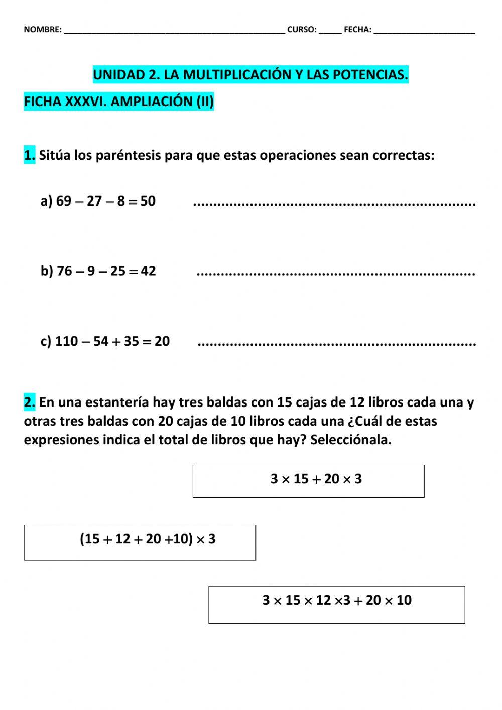 Ficha36 t-2 mat 5º epo