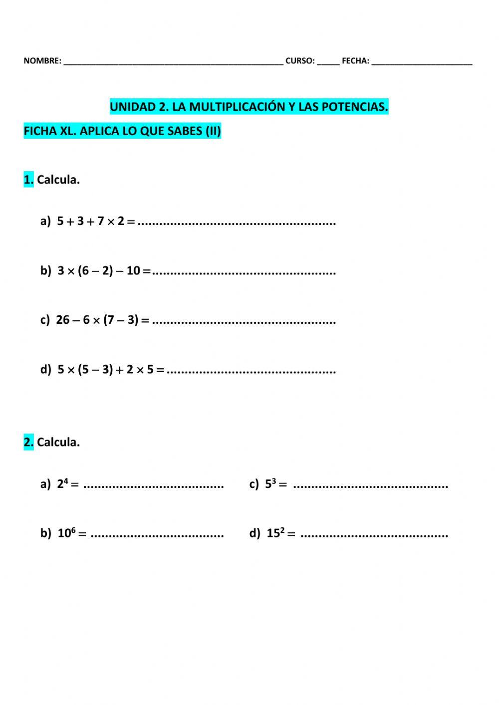 Ficha 40 t-2 mat 5º epo