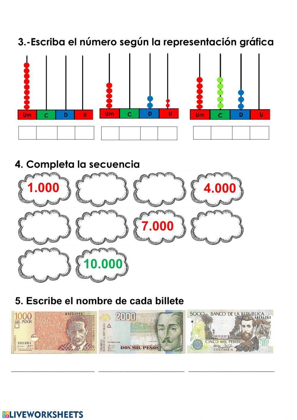 Números de 4 cifras
