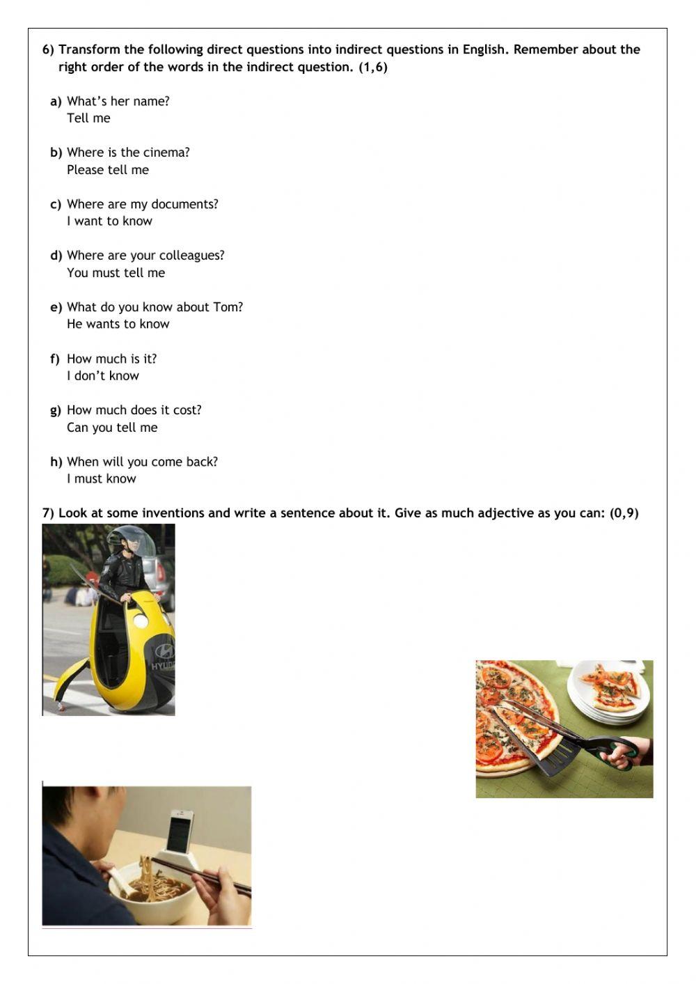 Middle test Book 4 B