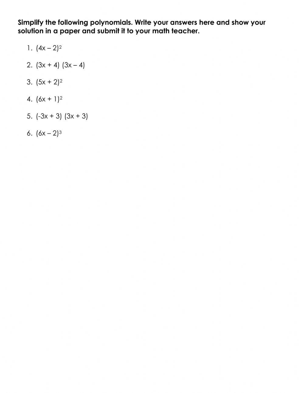 Special Product Quiz