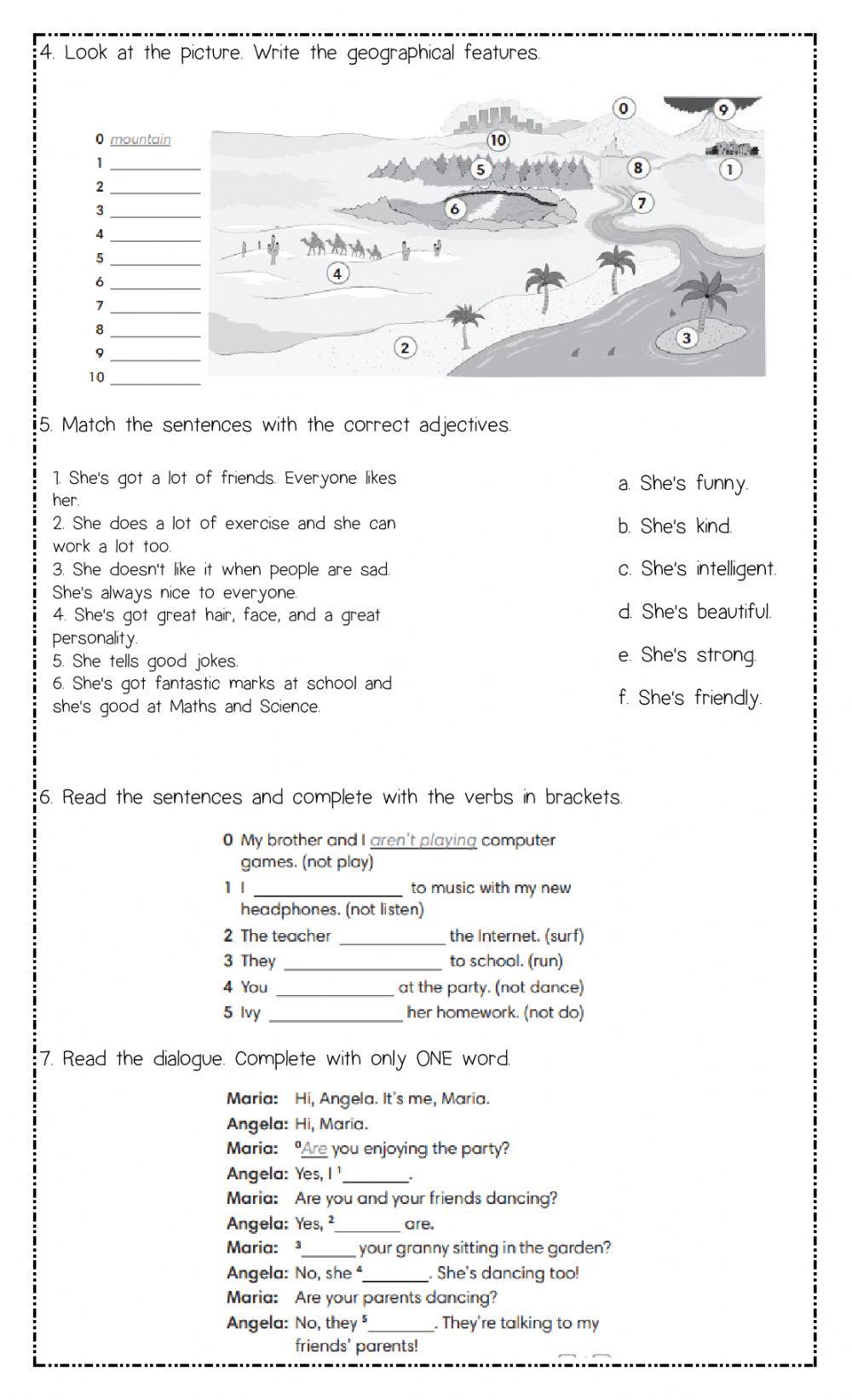 Grammar and vocabulary 3rd teens