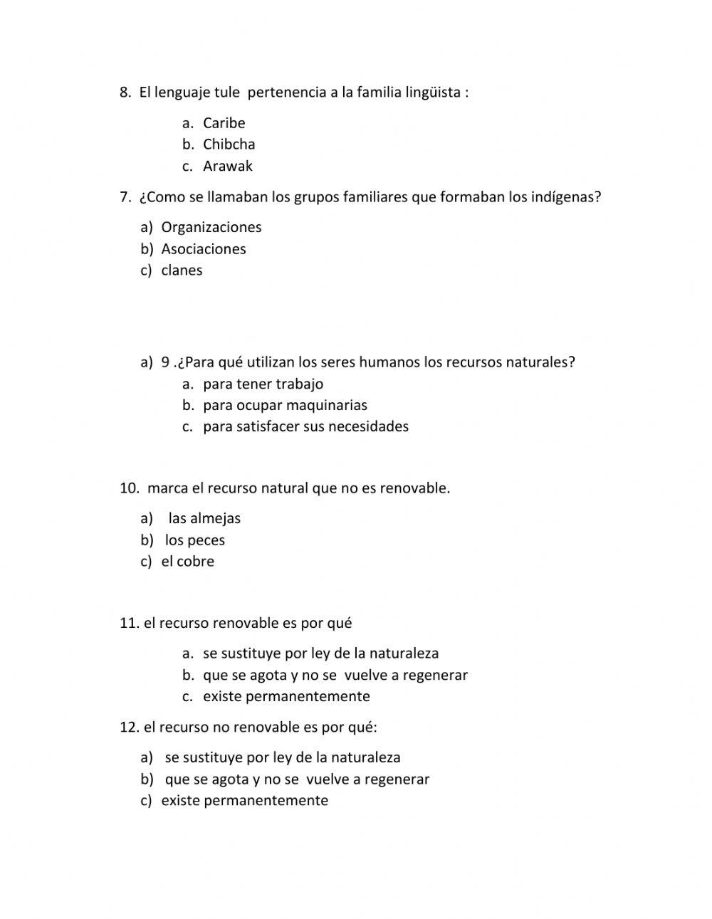 Taller evaluativo sociales 3er