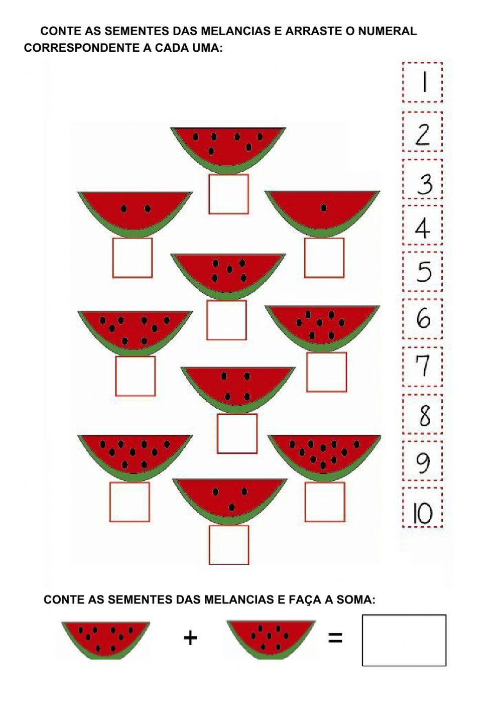 Matemática das frutas