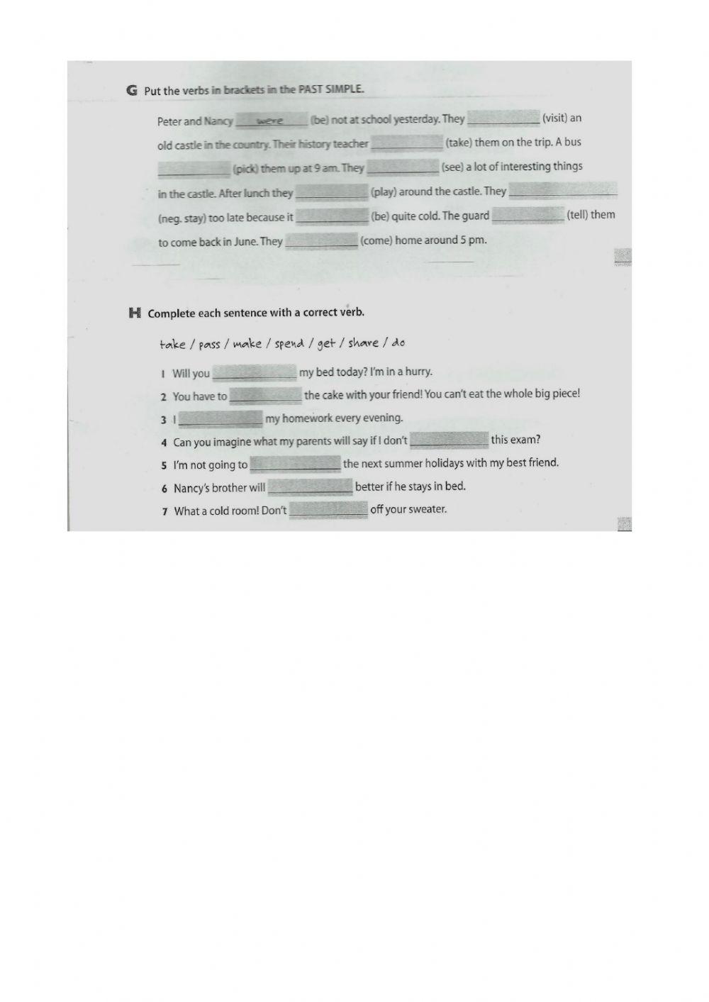 Initial test 8th grade