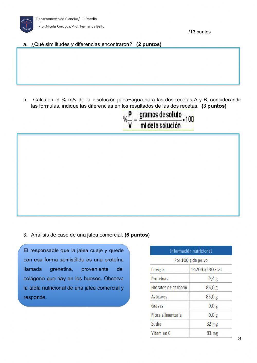 Cálculo de concentración en disoluciones