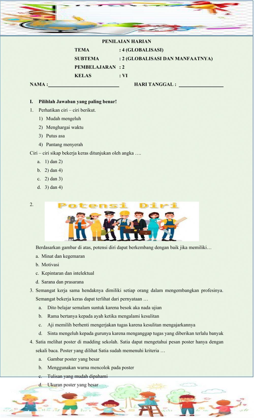 Evaluasi tema 4 sub. 2 pb 2