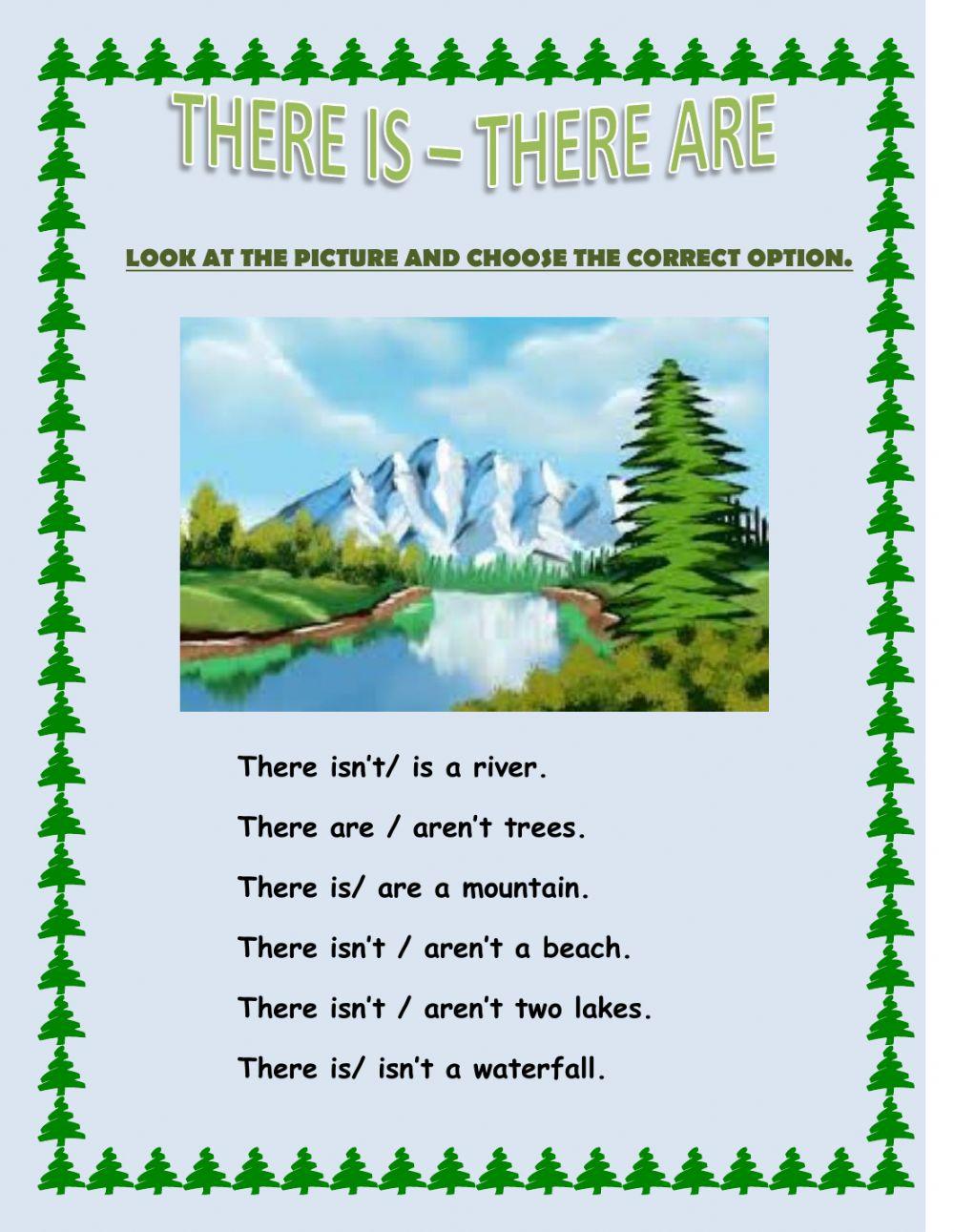 There is there are