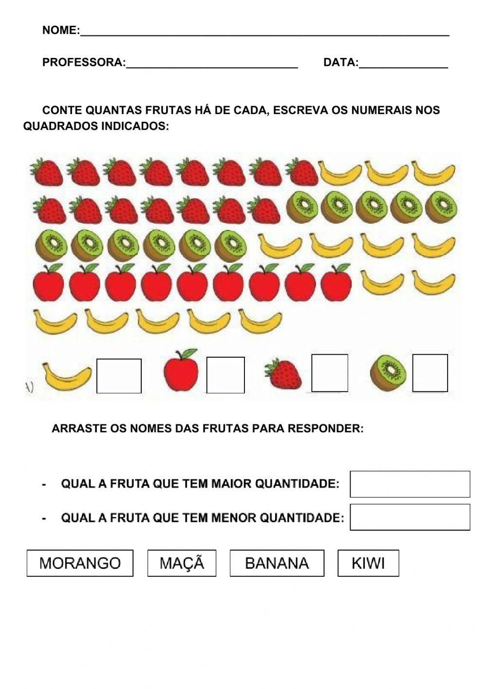Matemática das frutas 2