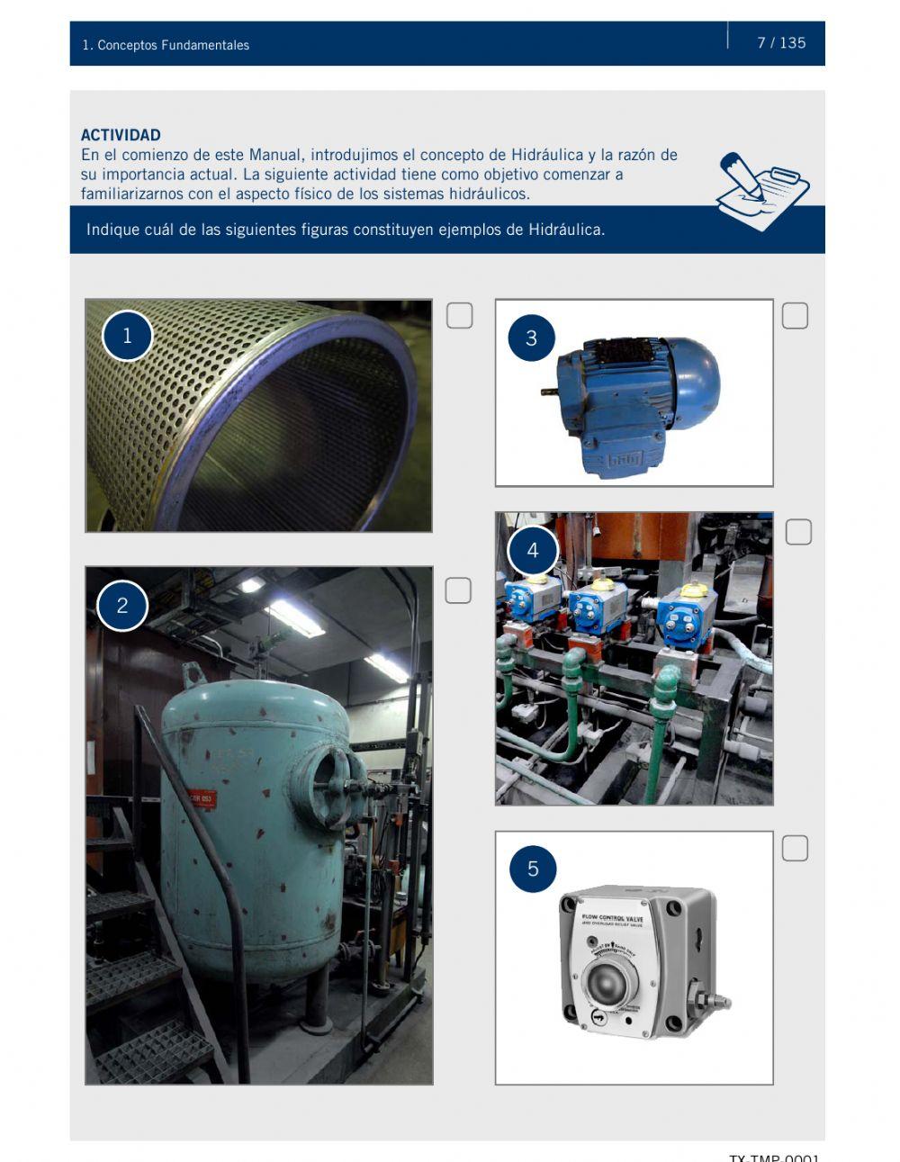 Actividad 1. ELEMENTOS HIDRÁULICOS