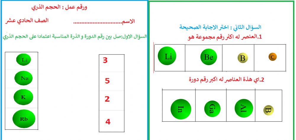 الحجم الذري