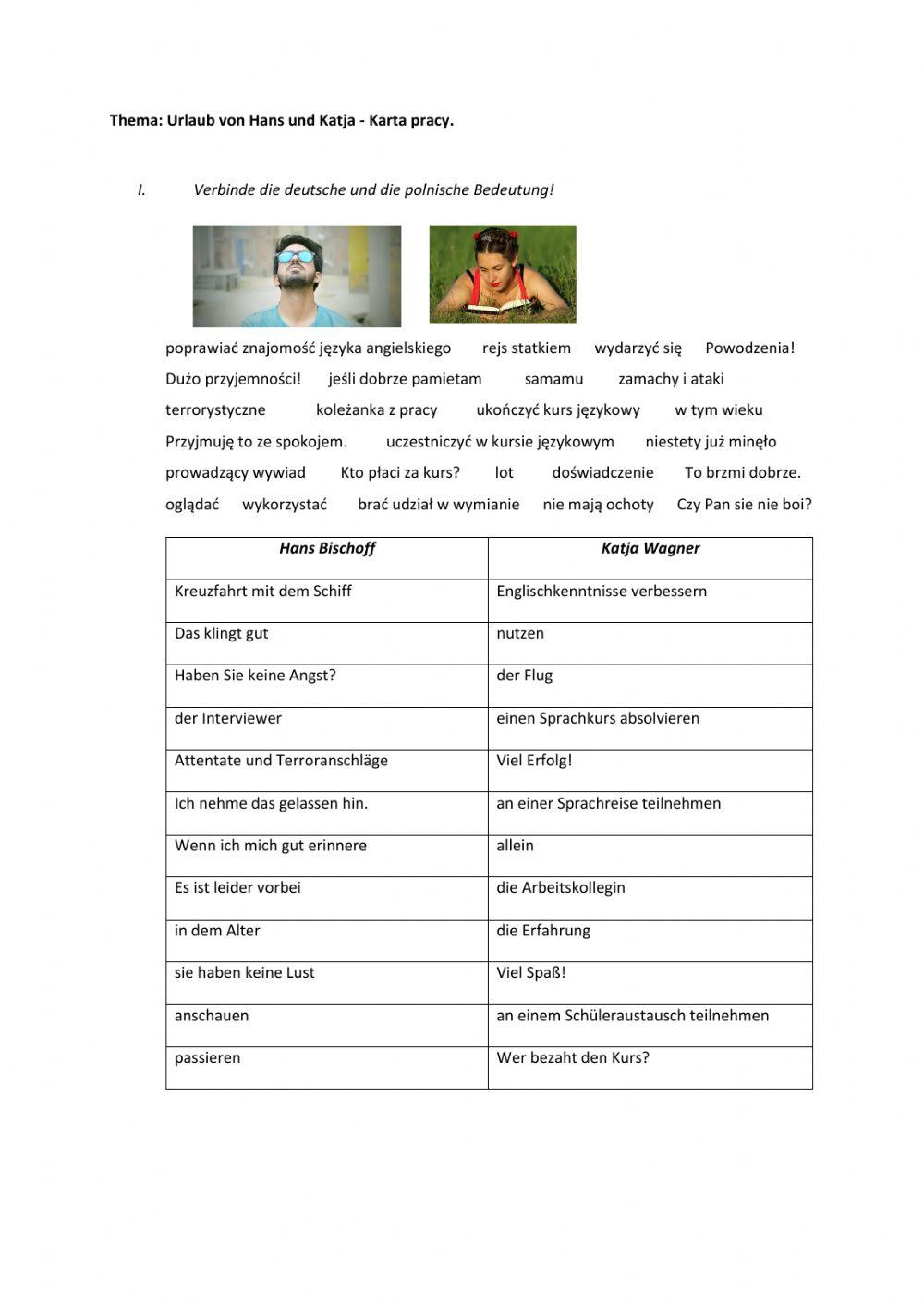 Urlaub von Hans und Katja - Hören